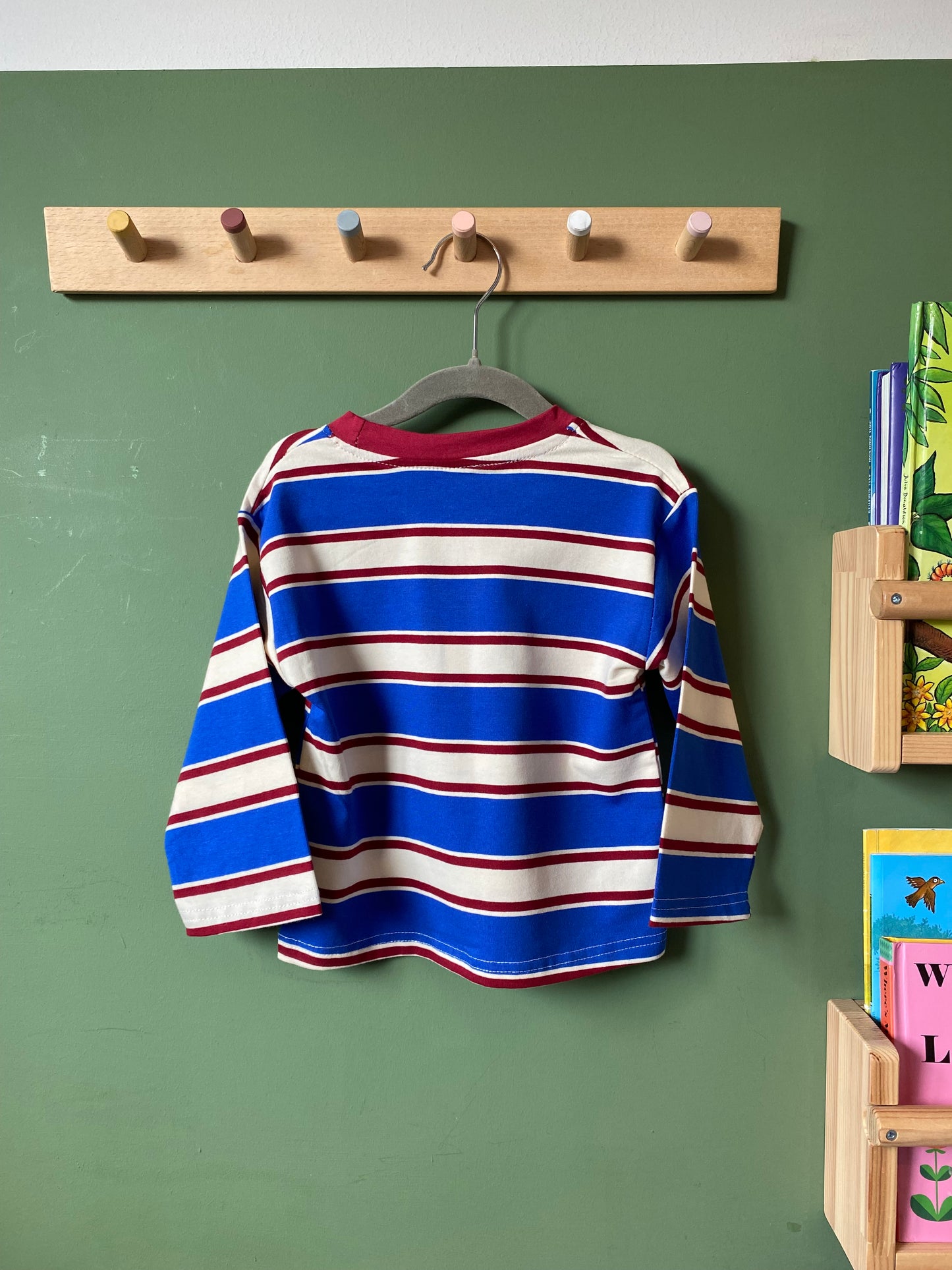 Retro Stripe Tee - Blue