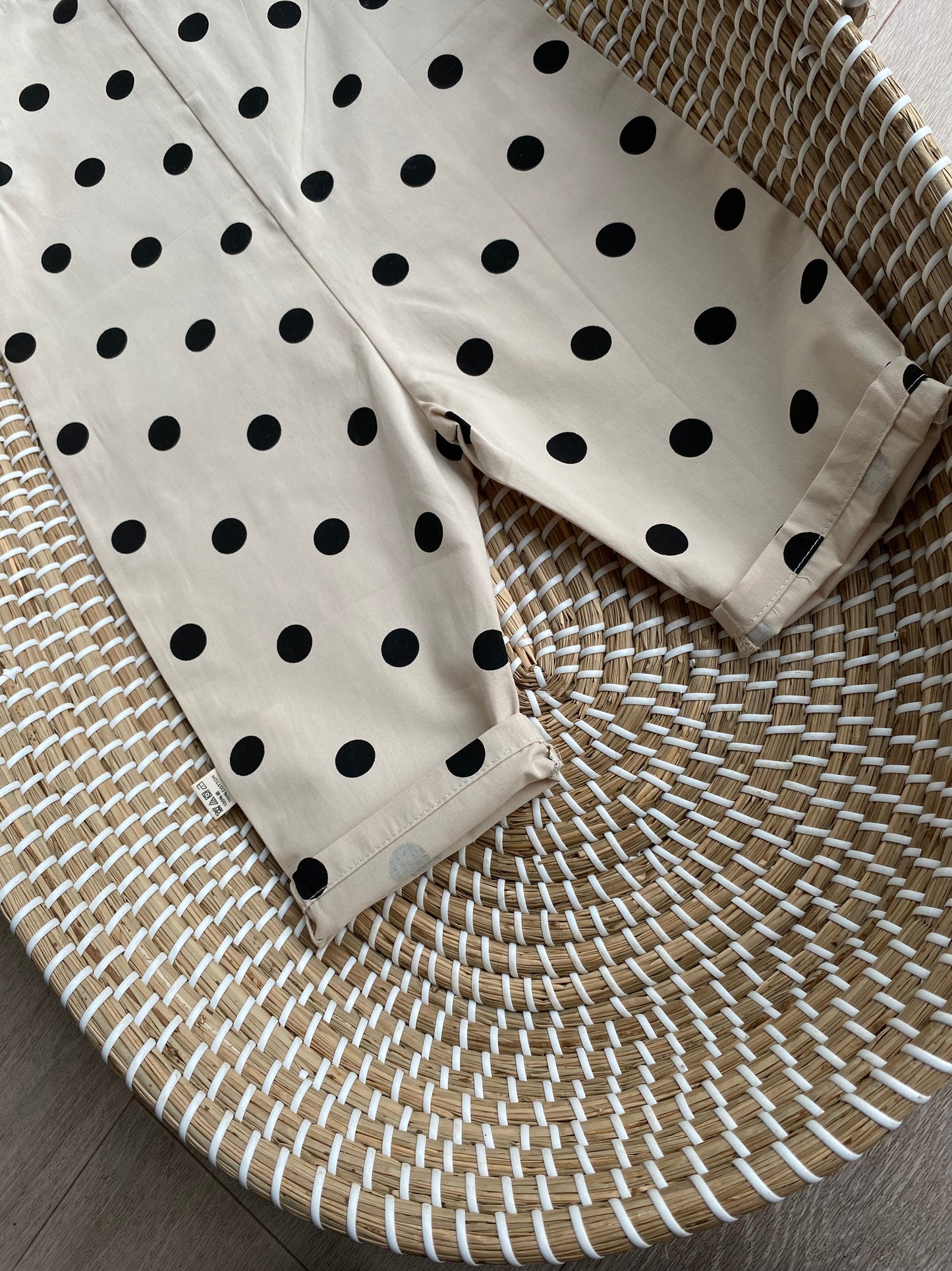 Pebble Spot Cotton Romper