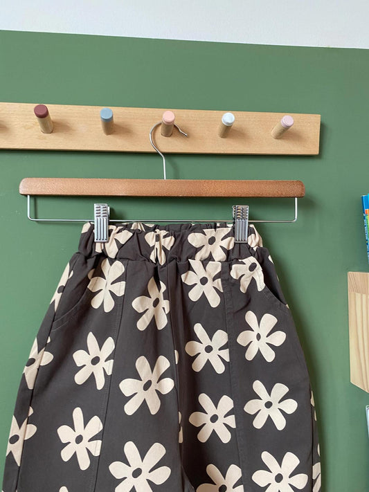 Flower Trousers - Grey