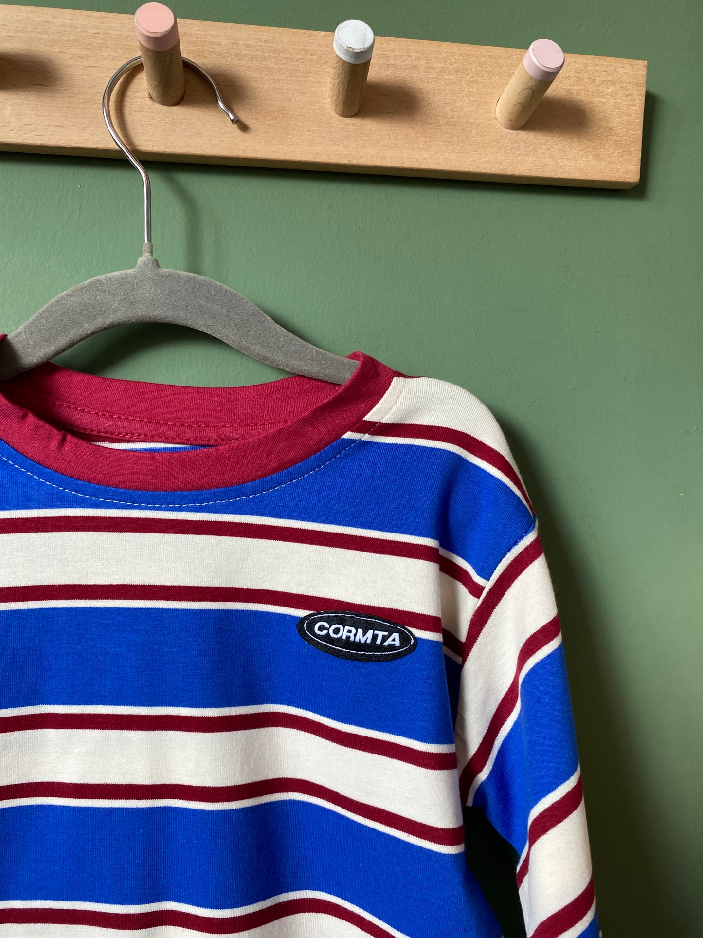 Retro Stripe Tee - Blue