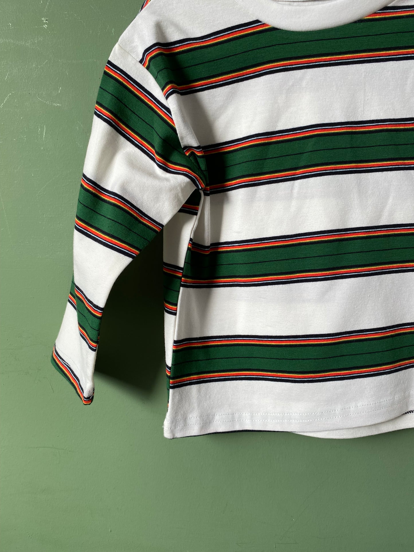 Retro Stripe Tee - White
