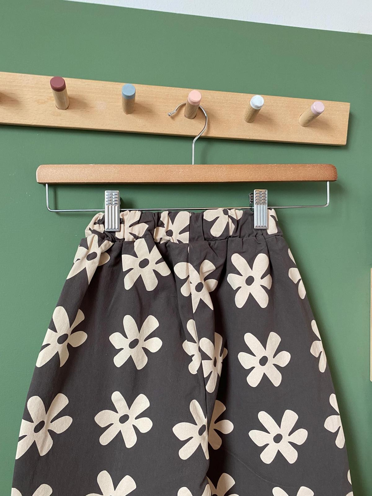 Flower Trousers - Grey