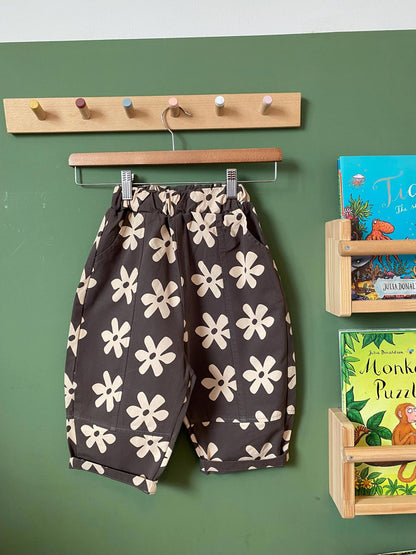Flower Trousers - Grey