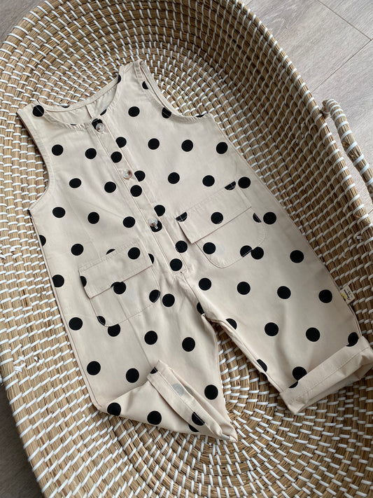 Pebble Spot Cotton Romper
