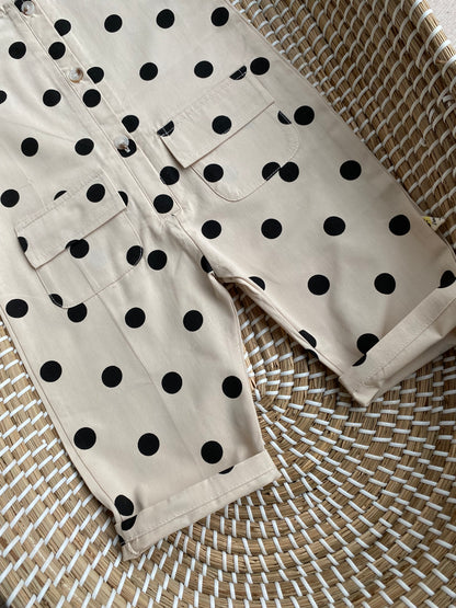 Pebble Spot Cotton Romper