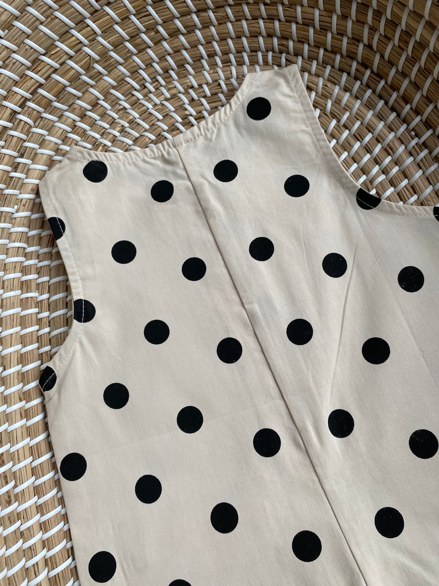 Pebble Spot Cotton Romper