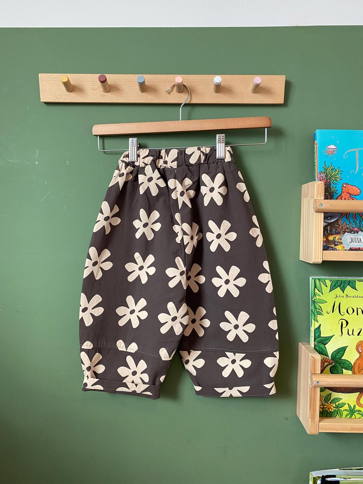 Flower Trousers - Grey