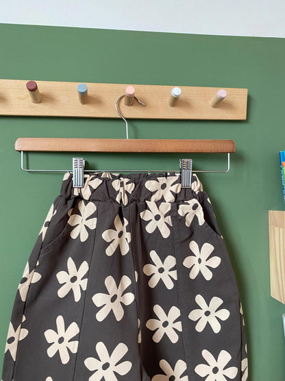 Flower Trousers - Grey